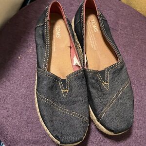 TOMS Women's Dark Blue Espadrilles